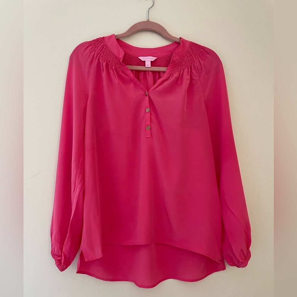 Lilly Pulitzer Silk tunic style blouse